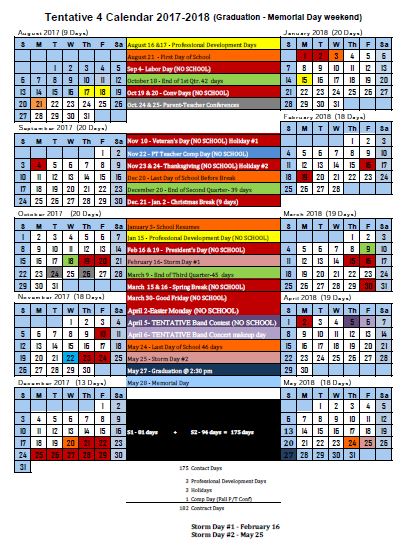 2017 18 School Calendar Voting Tioga School District